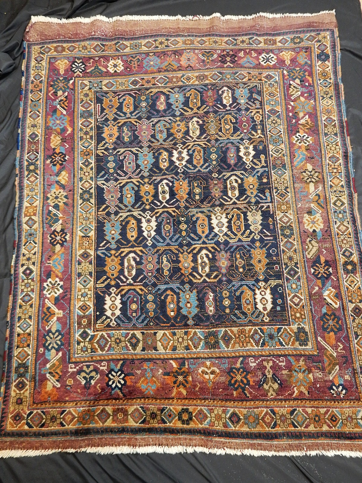 ANTIQUE CAUCASIAN RUG KAZAK  SHIRVAN HERIZ  CARPET ORIENTAL RUG ANTIKER TEPPICH