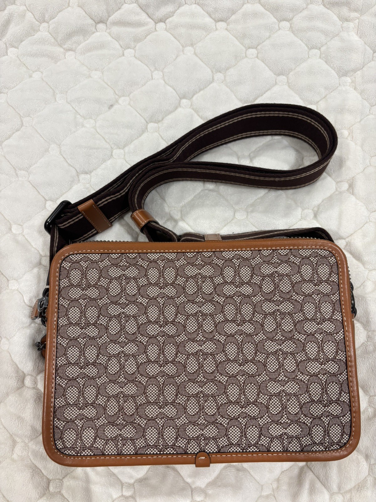 Coach Charter Crossbody Bag 24 In Micro Signature Jacquard