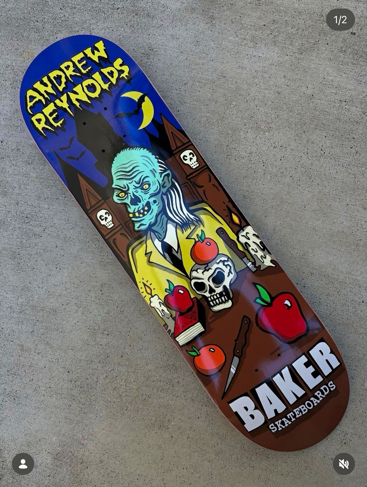 Baker Skateboard deckAndrew Reynolds tales from the boss 8.25in (RARE)