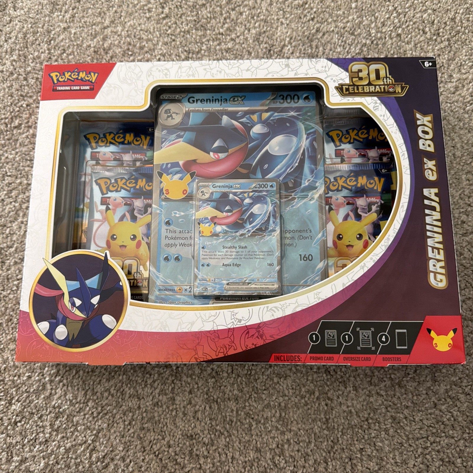 Pokemon TCG 30th Celebration Greninja EX Box - In Hand - Sealed Brand New