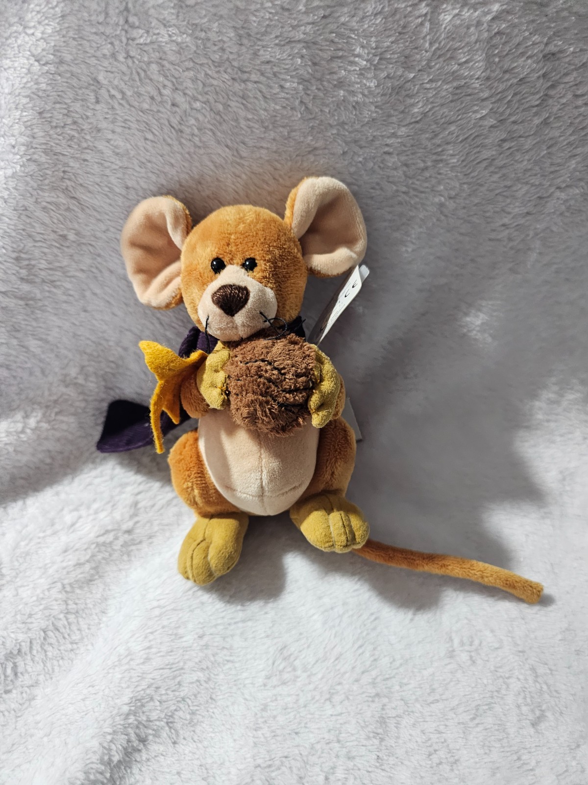 New Gotta Getta Gund Mouse Plush Stuffed Toy Fields Brown Adorable 5.5