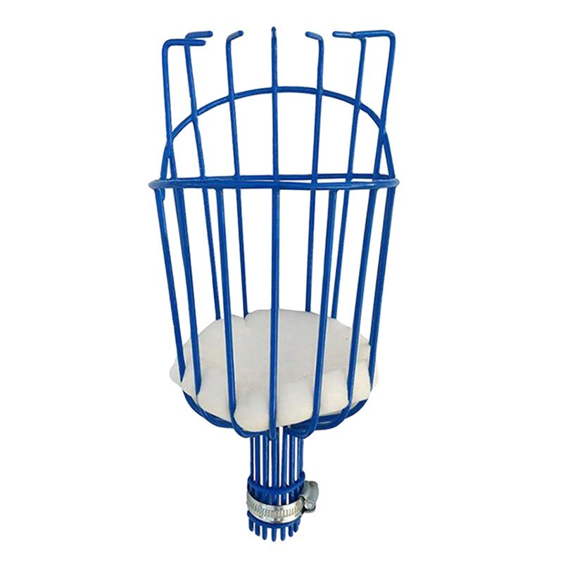 Best Garden Fruit Harvest Picker Metal Tong Padded Basket Red