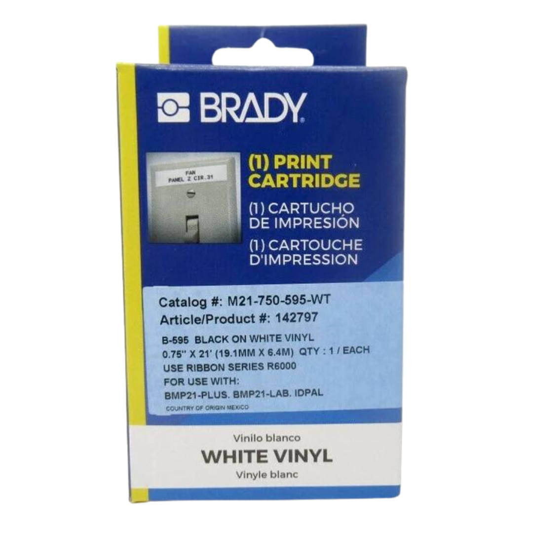 Brady Original White Label Tape Cartridge Vinyl 3/4\