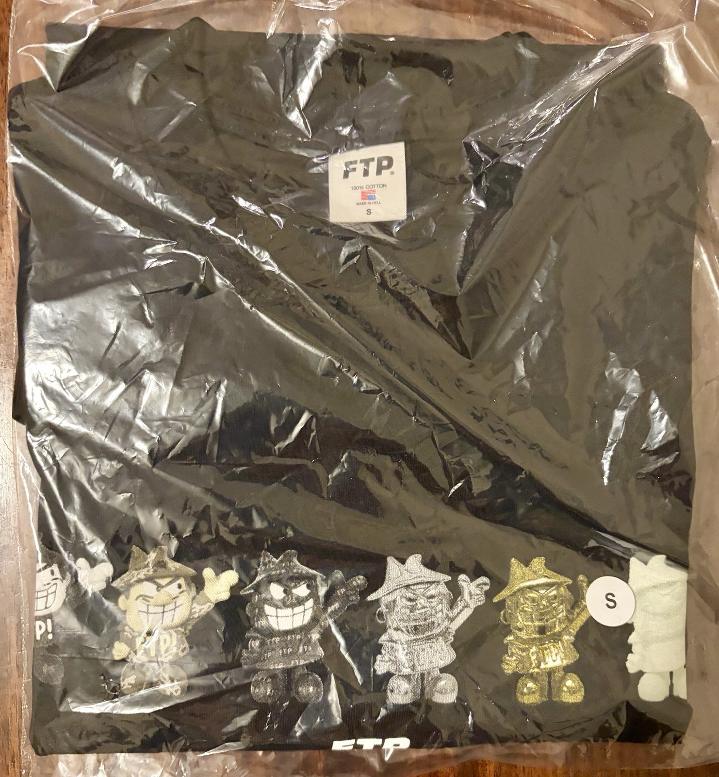 FTP Blind Box Logo Tee Shirt Size Small Brand New Sold Out Glows In The Dark