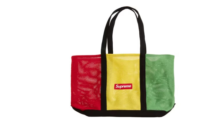 Supreme String Rasta Tote Bag Red Yellow Green SS21 Supreme NEW