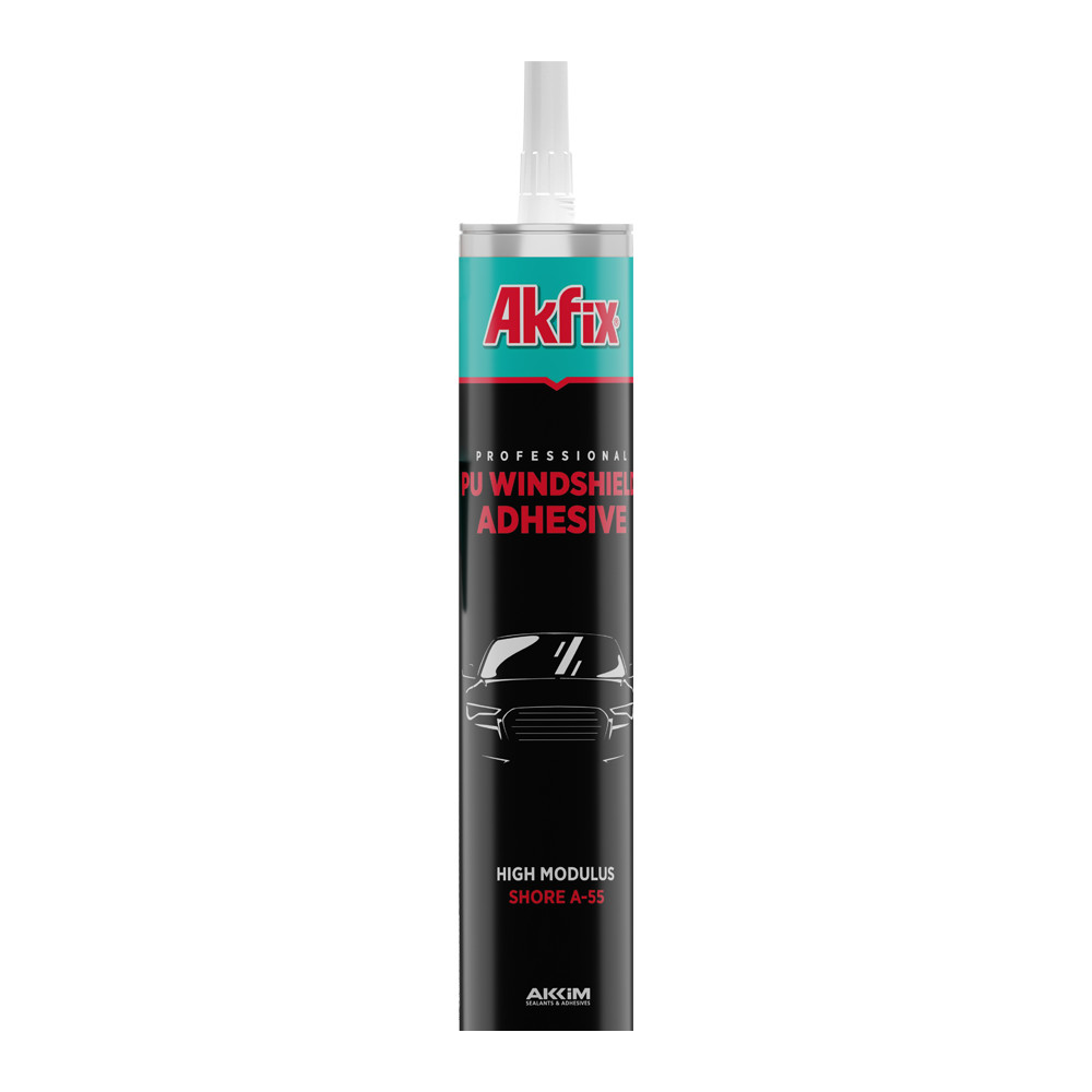 Akfix Windshield Adhesive Urethane Auto Glass Adhesive Black Fast Cure 10.1 oz1p