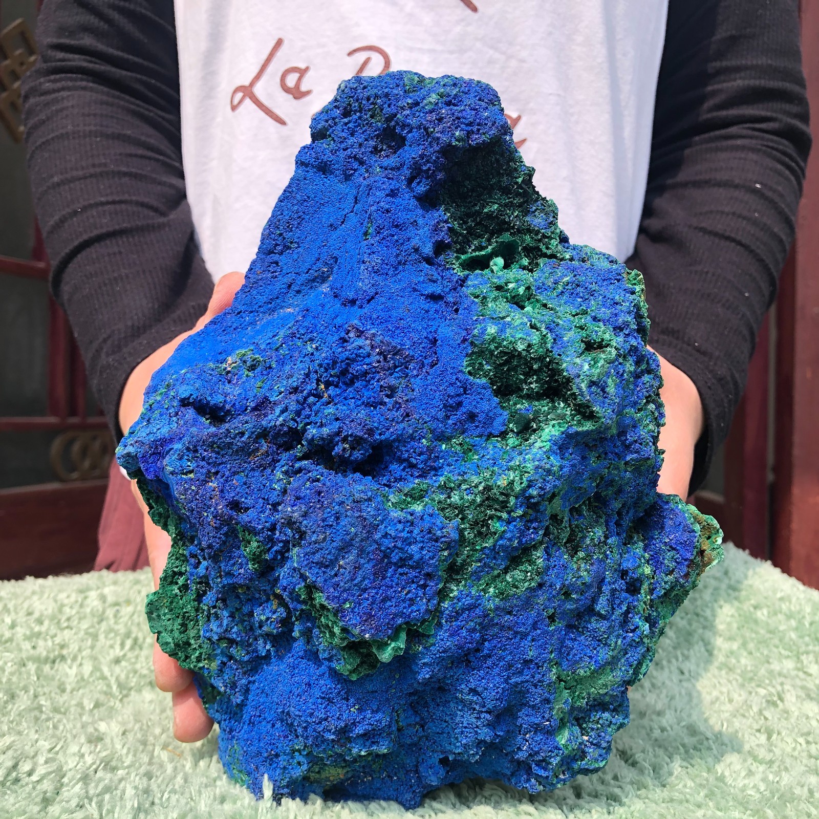 11.4LB Natural Azurite/Malachite quartz crystal mineral specimen Healing