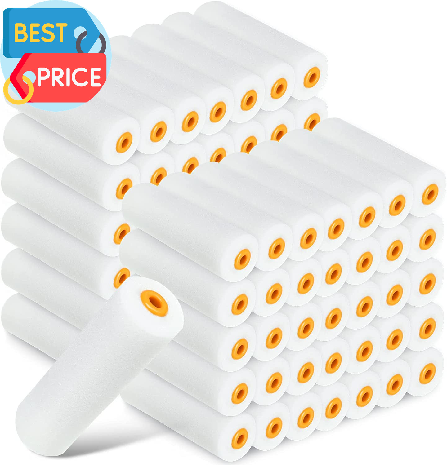 120 Pcs 4 Inch Foam Paint Roller Mini High Density Foam Roller Refills Paint Edg 120 Pcs 4 Inch Foam Paint Roller Mini High Density Foam Roller Refills Paint Edg