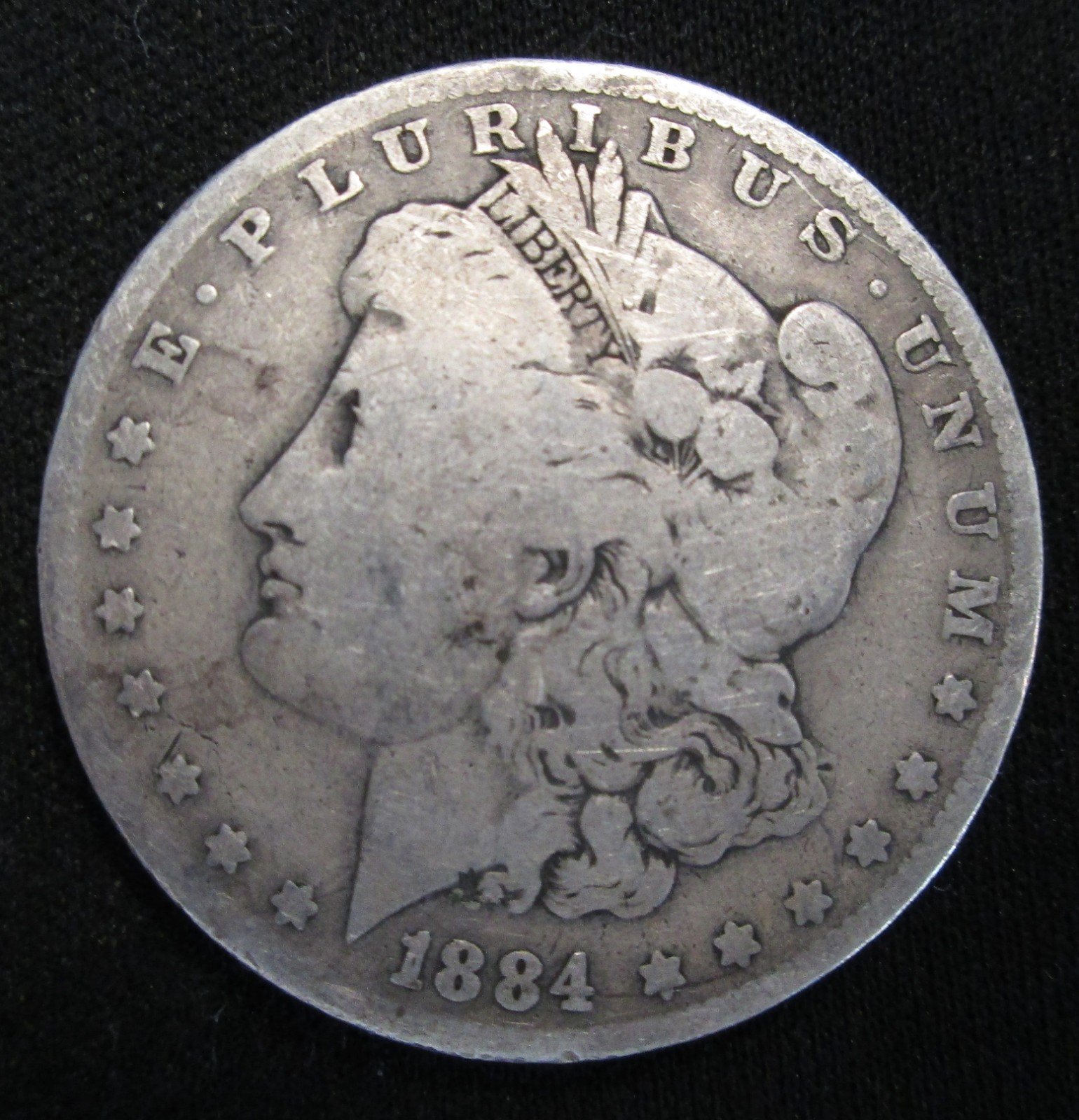 1884-O Morgan Silver Dollar-New Orleans Liberty Head-90% Silver Coin Ungraded