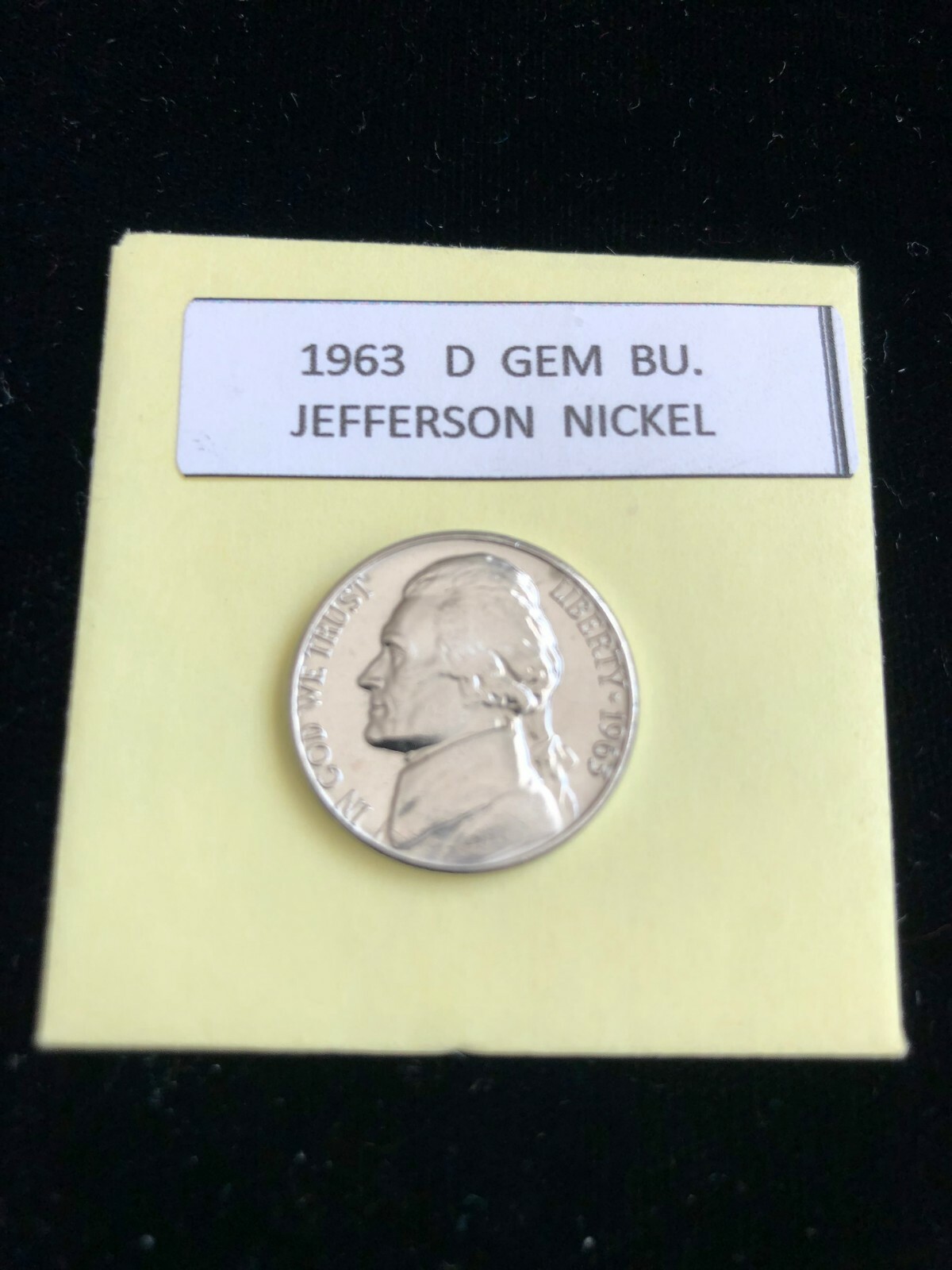 1963-D Jefferson Nickel Gem BU. Uncirculated 1963-D Jefferson Nickel Gem BU. Uncirculated