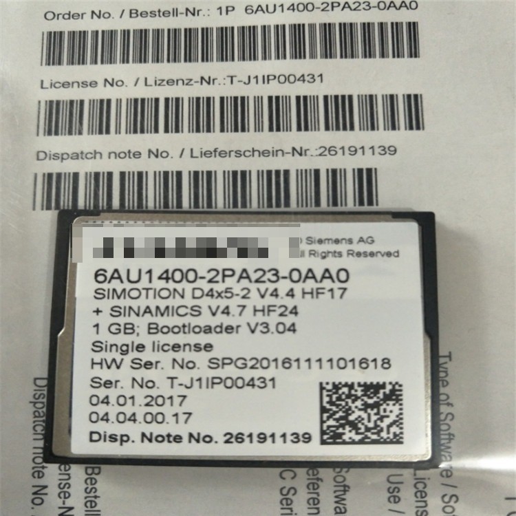 6AU1400-2PA23-0AA0 NEW SIEMENS SIMOTION DRIVE-BASED 1GB Compact Flash Card 6AU1400-2PA23-0AA0 NEW SIEMENS SIMOTION DRIVE-BASED 1GB Compact Flash Card