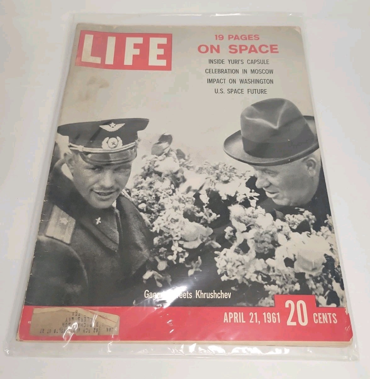 VINTAGE Life Magazine April 21 1961 Yuri Gagarin Space Race USSR Khrushchev