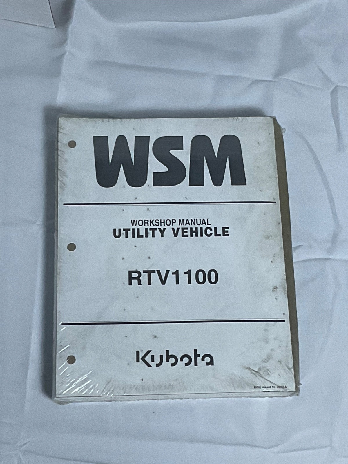 Genuine Kubota RTV1100 WSM Workshop Service Repair Manual OEM Factory Sealed