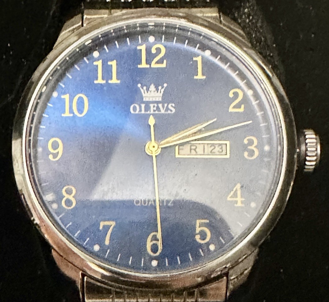 OLEVS Men's Quartz Stainless Steel Watch 5535G Water resistant