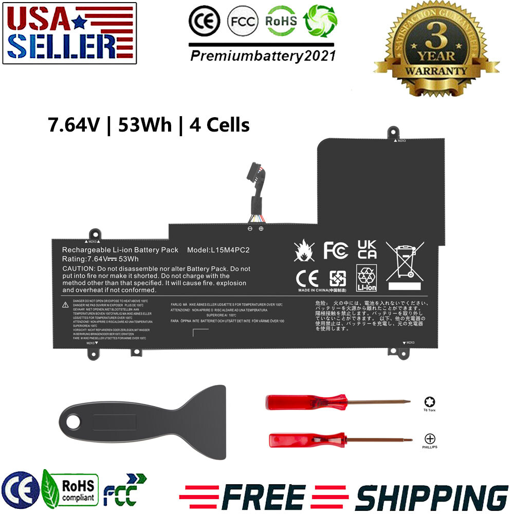 L15M4PC2 L15L4PC2 Battery For Lenovo Yoga 710-14IKB 710-15ISK 80U0 Yoga 53Wh