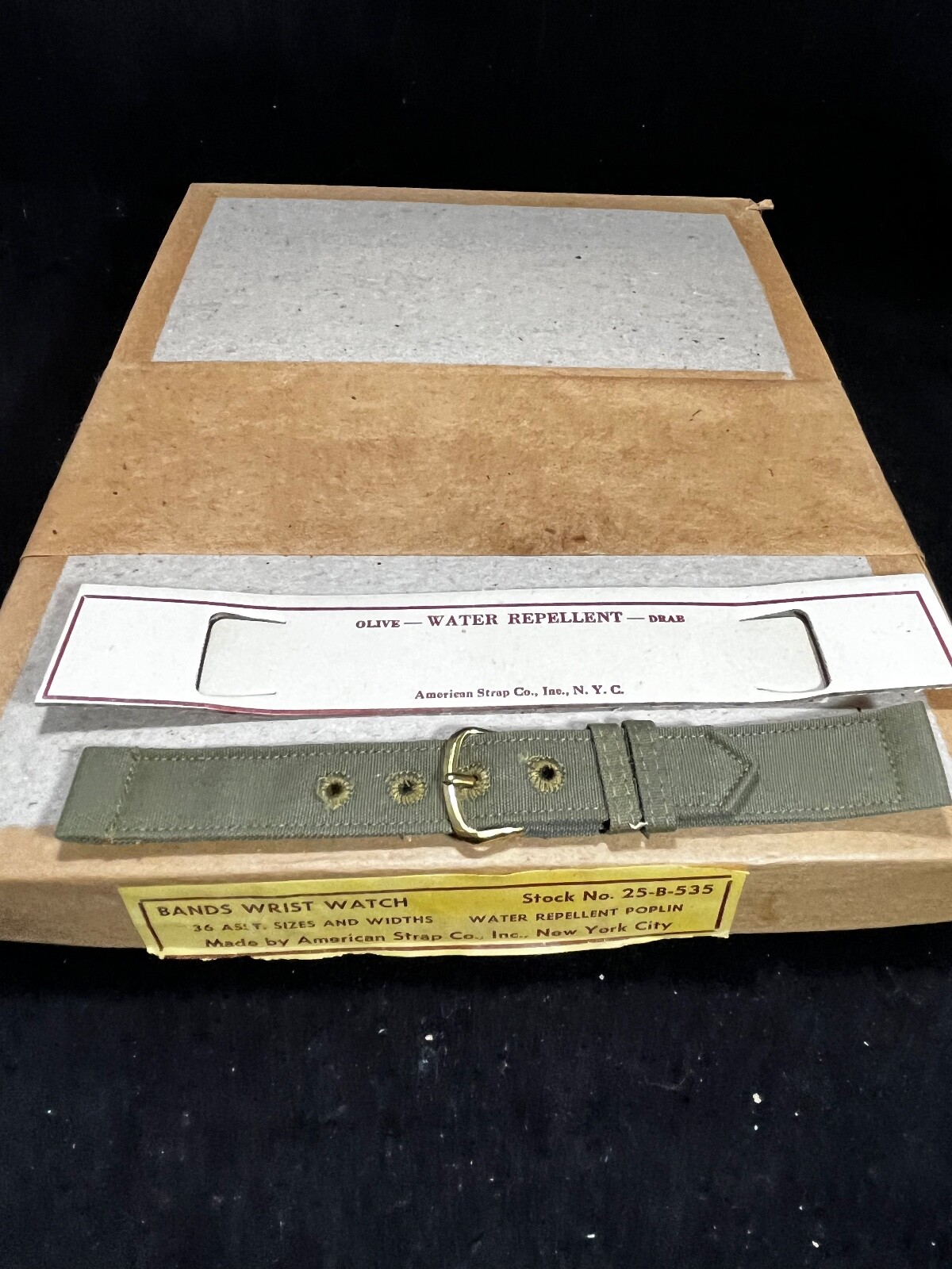 Vintage WW2 Watch Band US Military Issue Surplus NOS 16mm 5/8