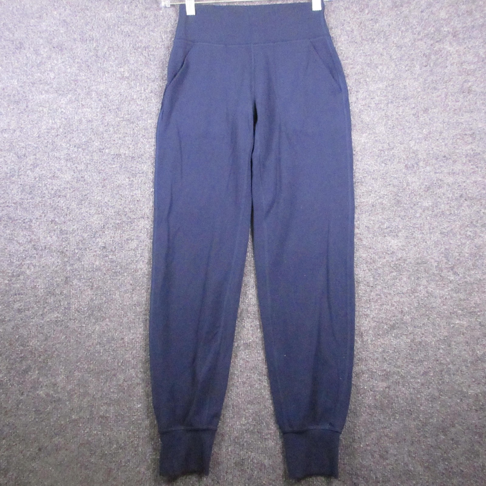 Lululemon Pants Womens 4 Blue Jogger High Rise Cuffed Ankle Yoga Gym Athletic