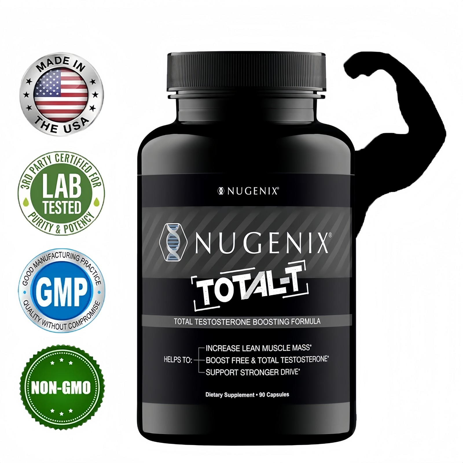 NUGENIX TOTAL-T Capsules -Testosteron Booster for Men, Energy & Stamina 90pcs US