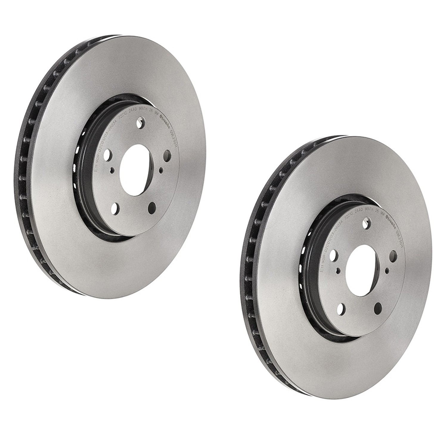 Brembo Pair Set of 2 Front Vented 319mm Disc Brake Rotors for Lexus RX330 RX350