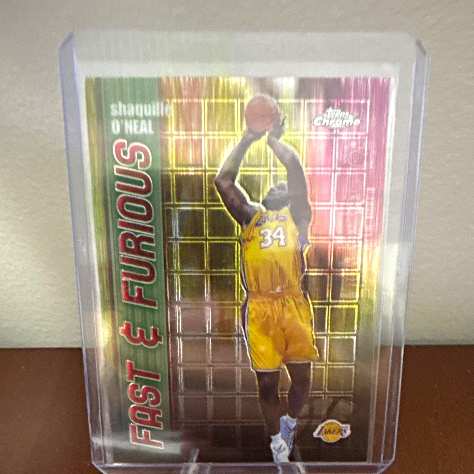 Topps 2001-02 Topps Chrome Fast & Furious Shaquille O\'Neal Lakers #FF08