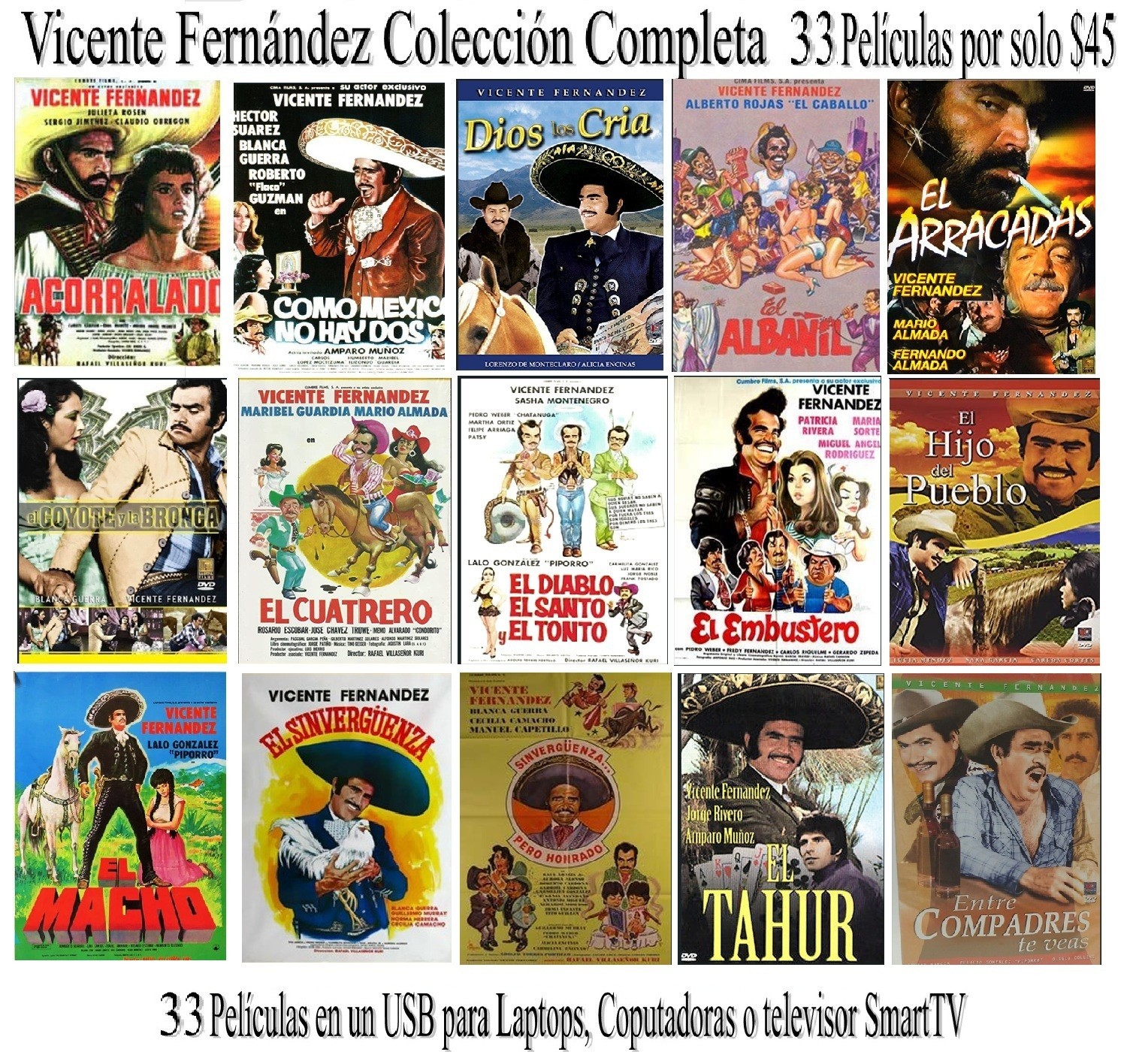 Vicente \'Chente\' Fernandez_Coleccion Completa_Cine de Mexico