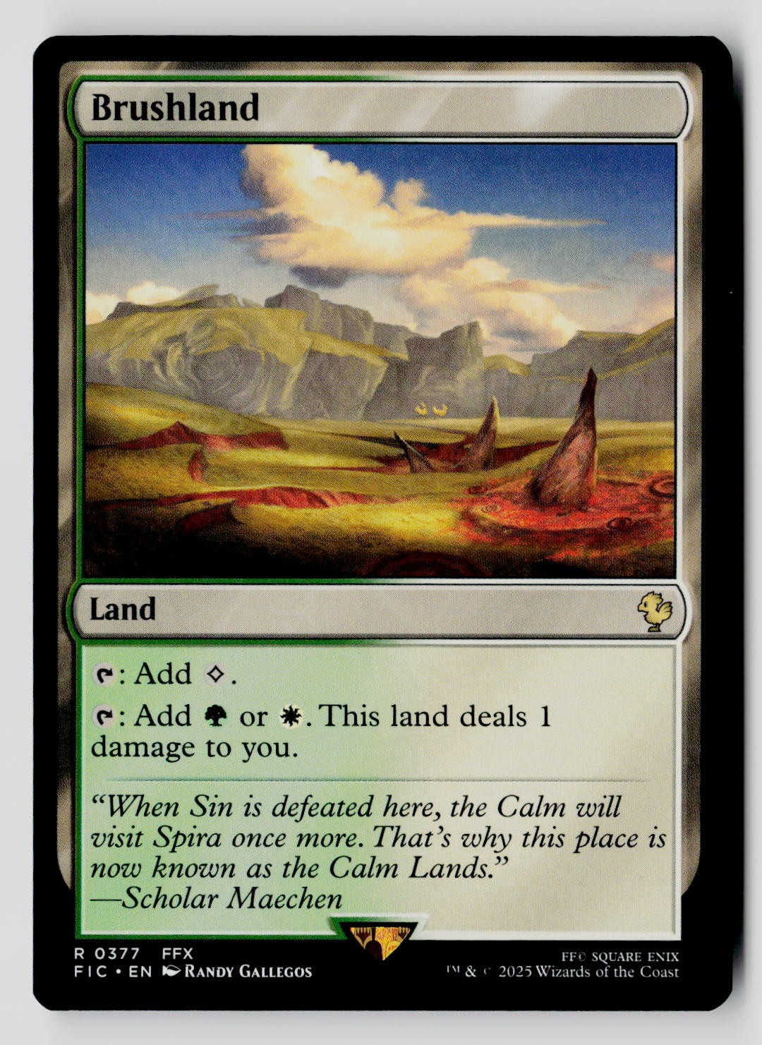 Brushland 377 R MTG FIC NM