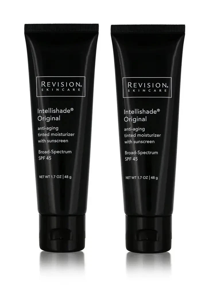 2 New Revision Skincare Intellishade Original Tinted Moisturizer SPF 45, 1.7 oz.