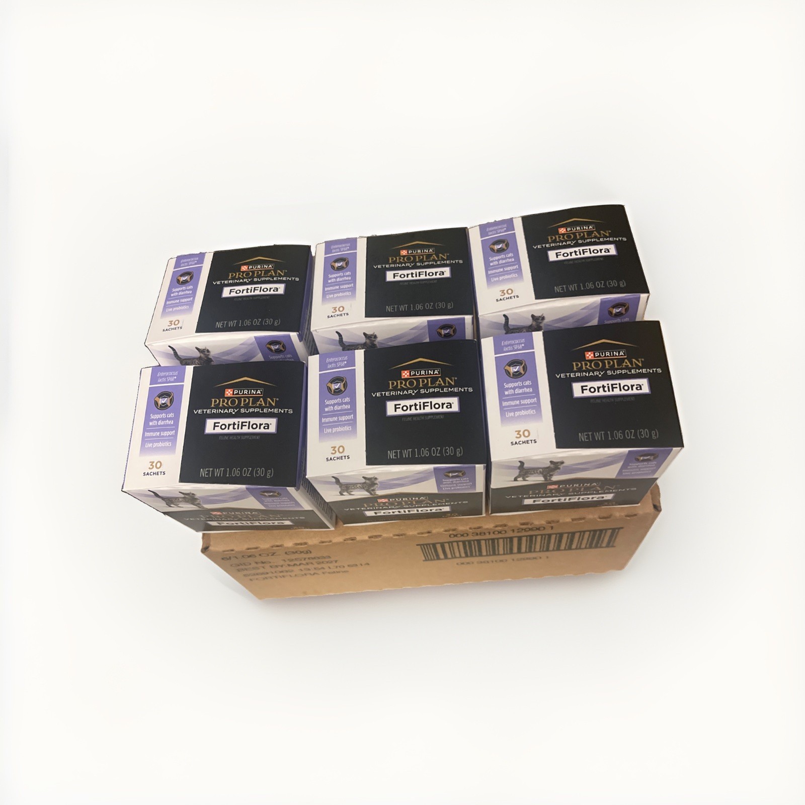 (FULL CASE OF 6) PURINA PRO PLAN FORTIFLORA CAT PROBIOTIC IMMUNE SUPPLEMENT 3/27