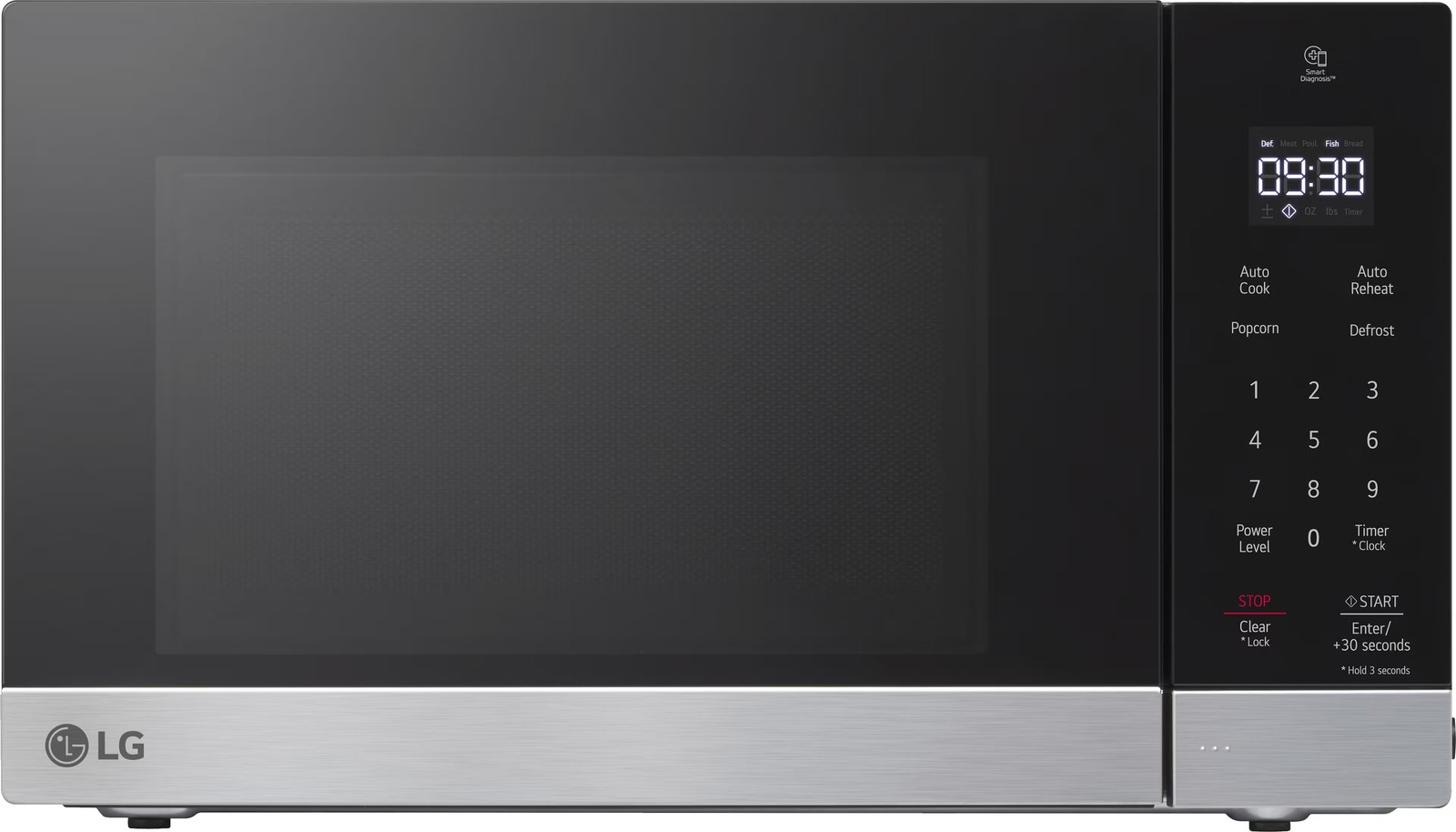 LG - 0.9 Cu. Ft. Countertop Microwave with Sensor Cooking and Smart Inverter ...