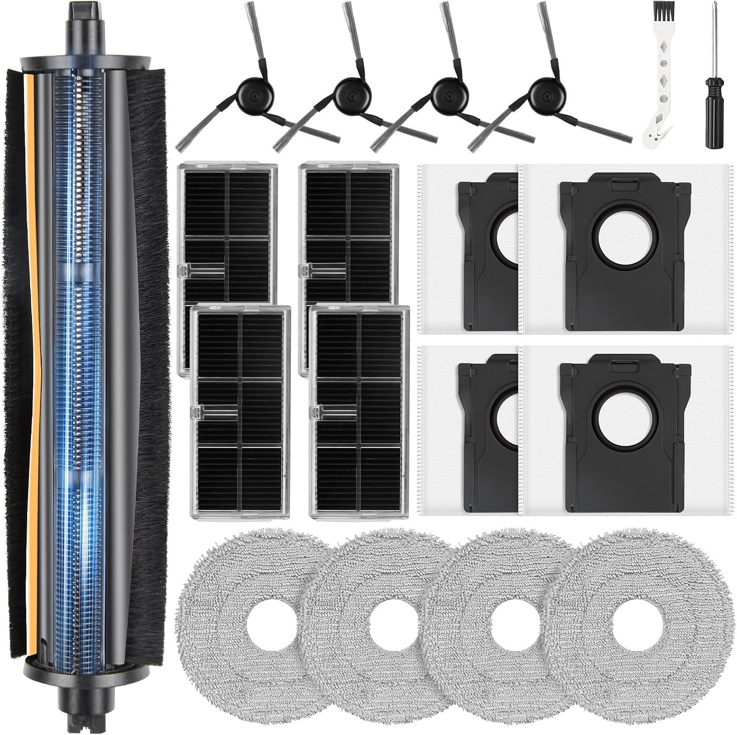 19 Pcs TriCut Brush Accessories Kit for Dreame X40 Ultra/X40 Master/L40 Ultra...
