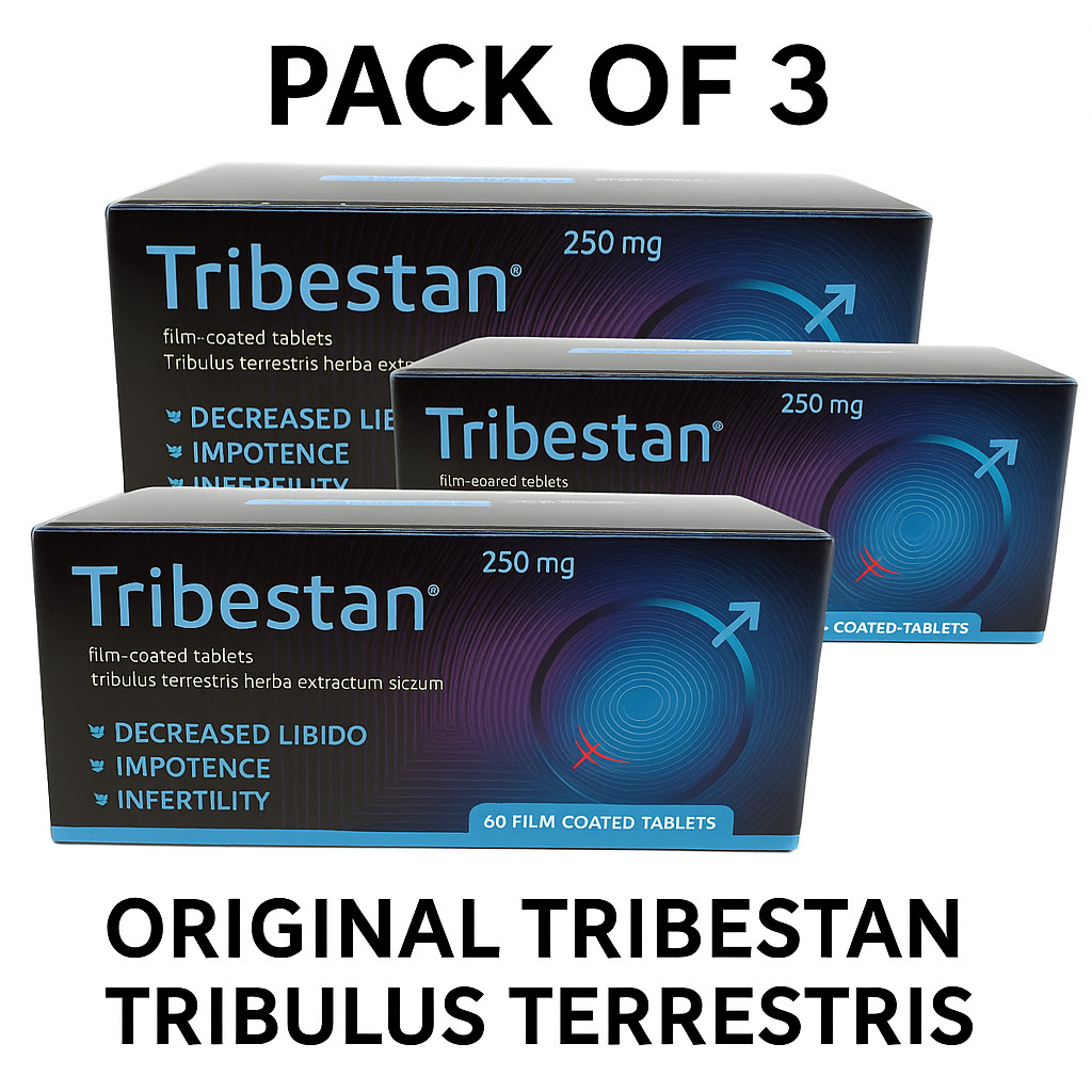 3X ORIGINAL Tribestan 250mg x60 Tabs | Bulgarian Tribulus by Sopharma