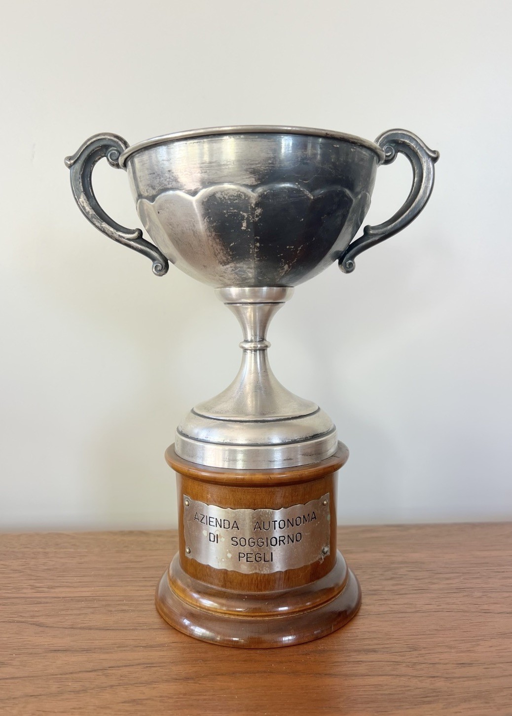 Vintage Italian / Italy .800 Silver Winner\'s Trophy Cup 9 5/8\ Vintage Italian / Italy .800 Silver Winner\'s Trophy Cup 9 5/8\