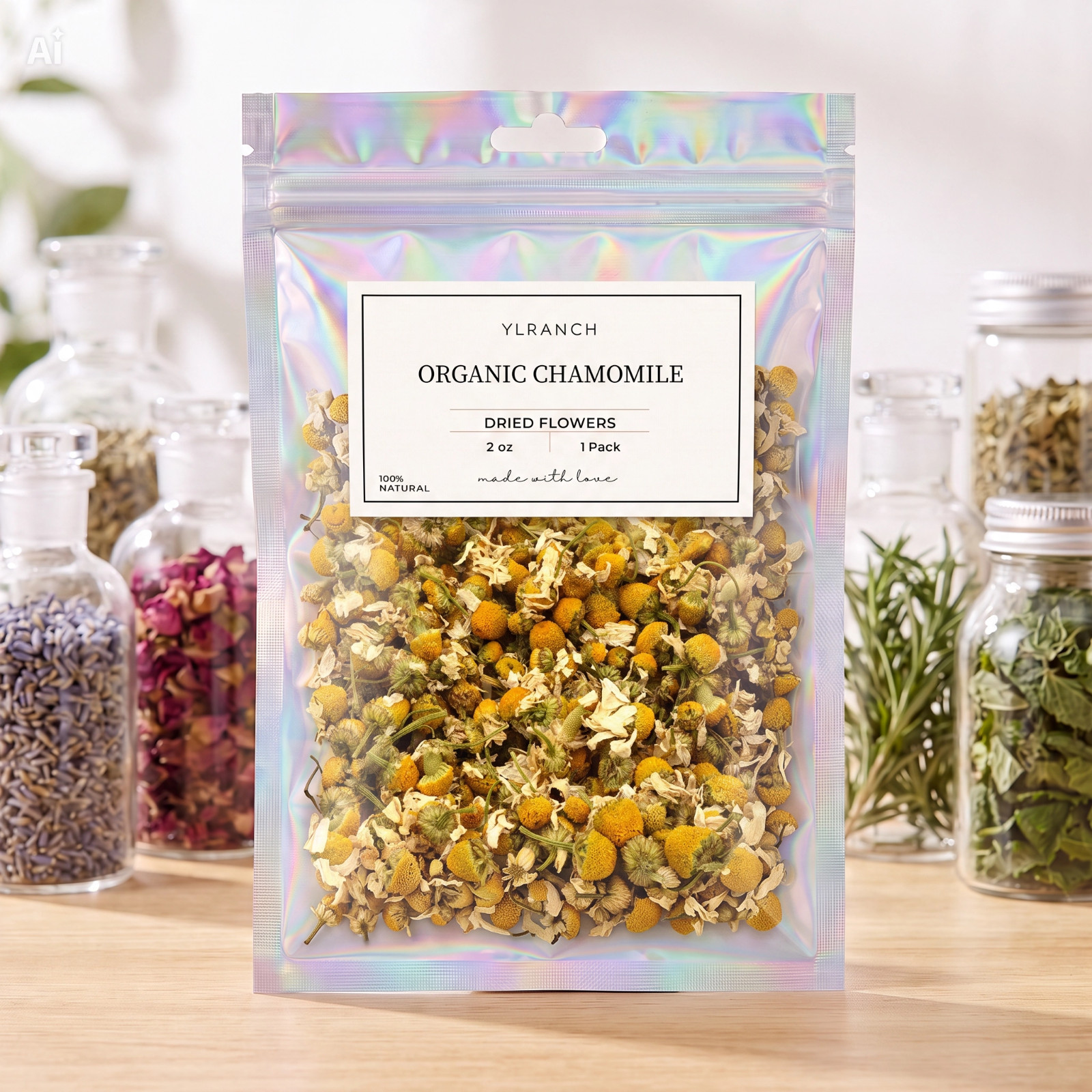 Organic Chamomile Flowers Dried Bulk Tea ~ Matricaria Recutita ~ 100% Premium