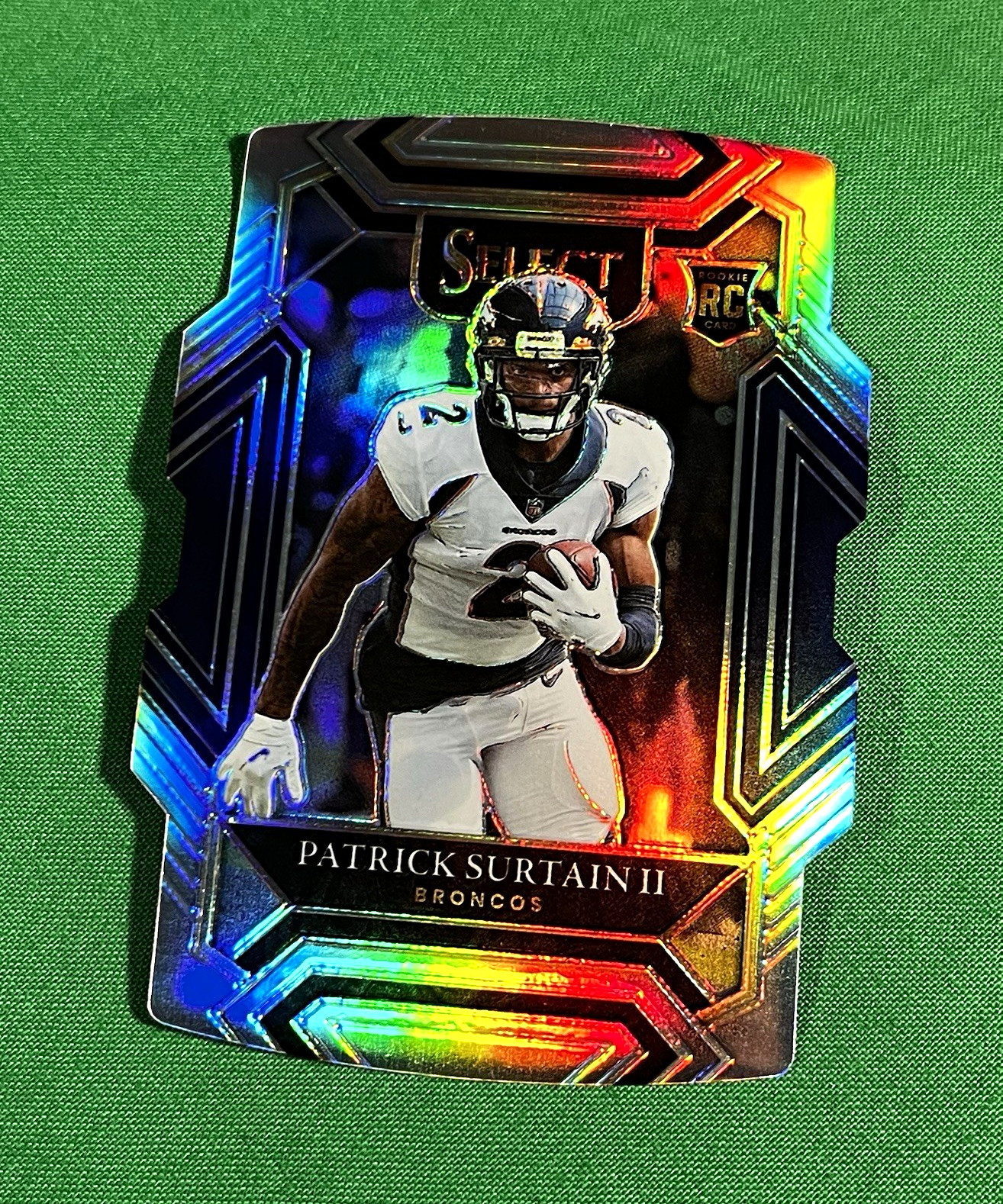 Patrick Surtain II RC 2021 Panini Select Prizm Die-Cut Club Level #285 Broncos