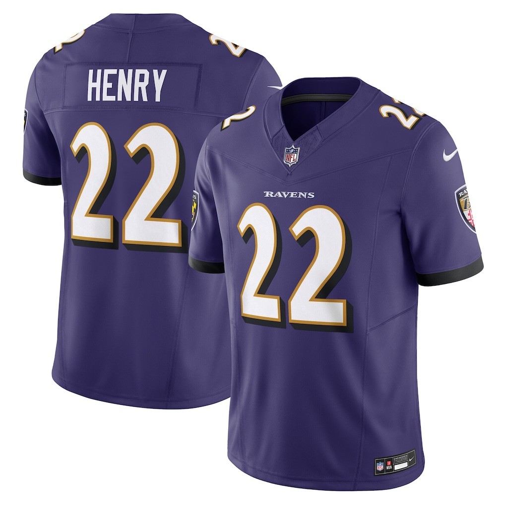 Nike Baltimore Ravens Derrick Henry #22 Vapor F.U.S.E. Limited Football Jersey
