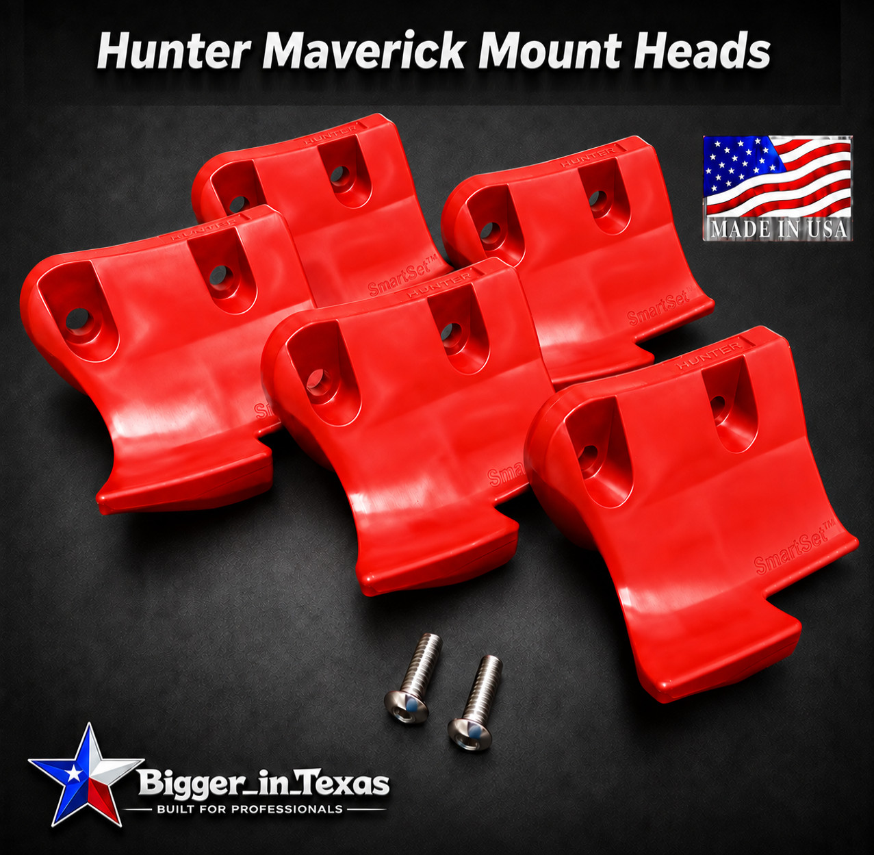 NEW 5X Hunter Maverick OEM Tire Changer Mount Heads with Mounting Screws TCM