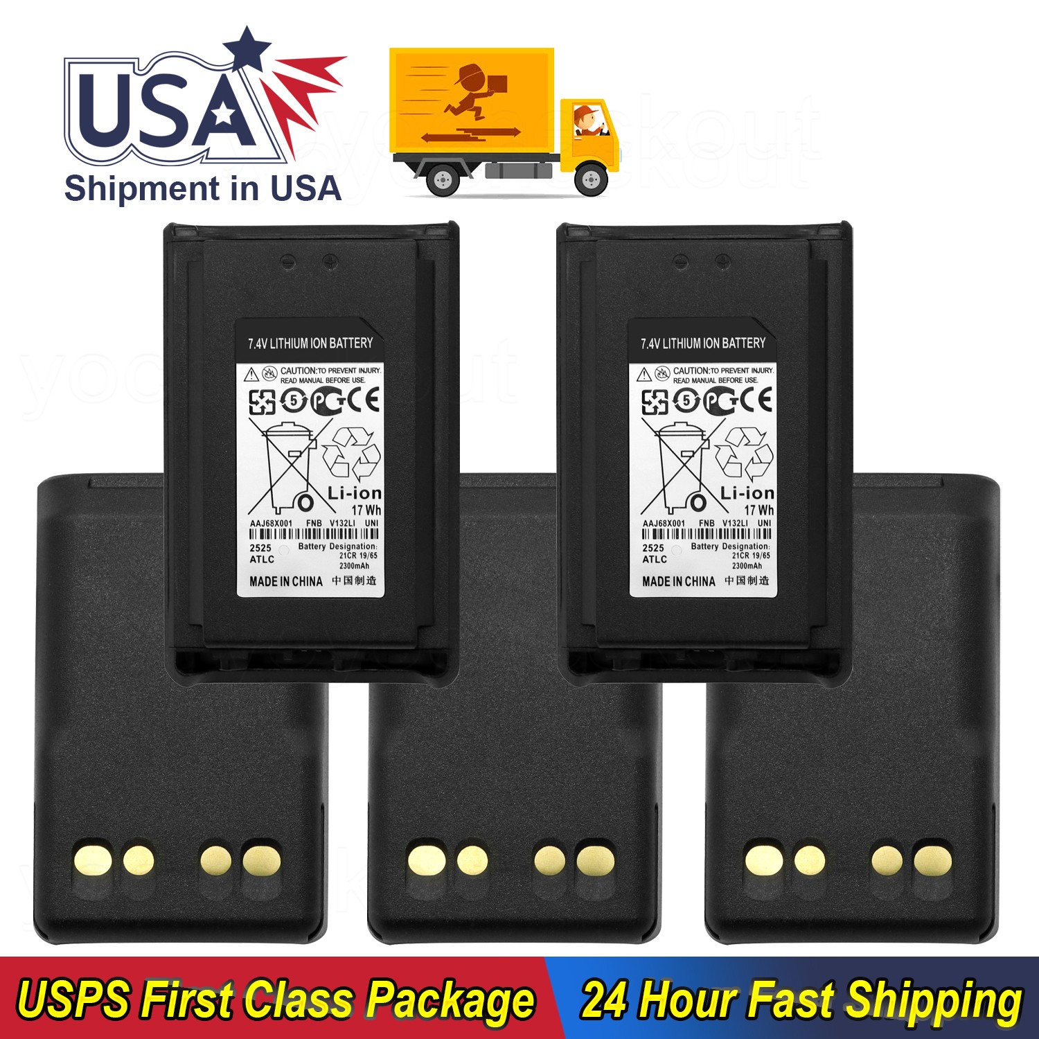 5/10 Pack FNB-V132LI FNB-V131LI Battery For Vertex VX-228 VX-230 VX-231 VX-234