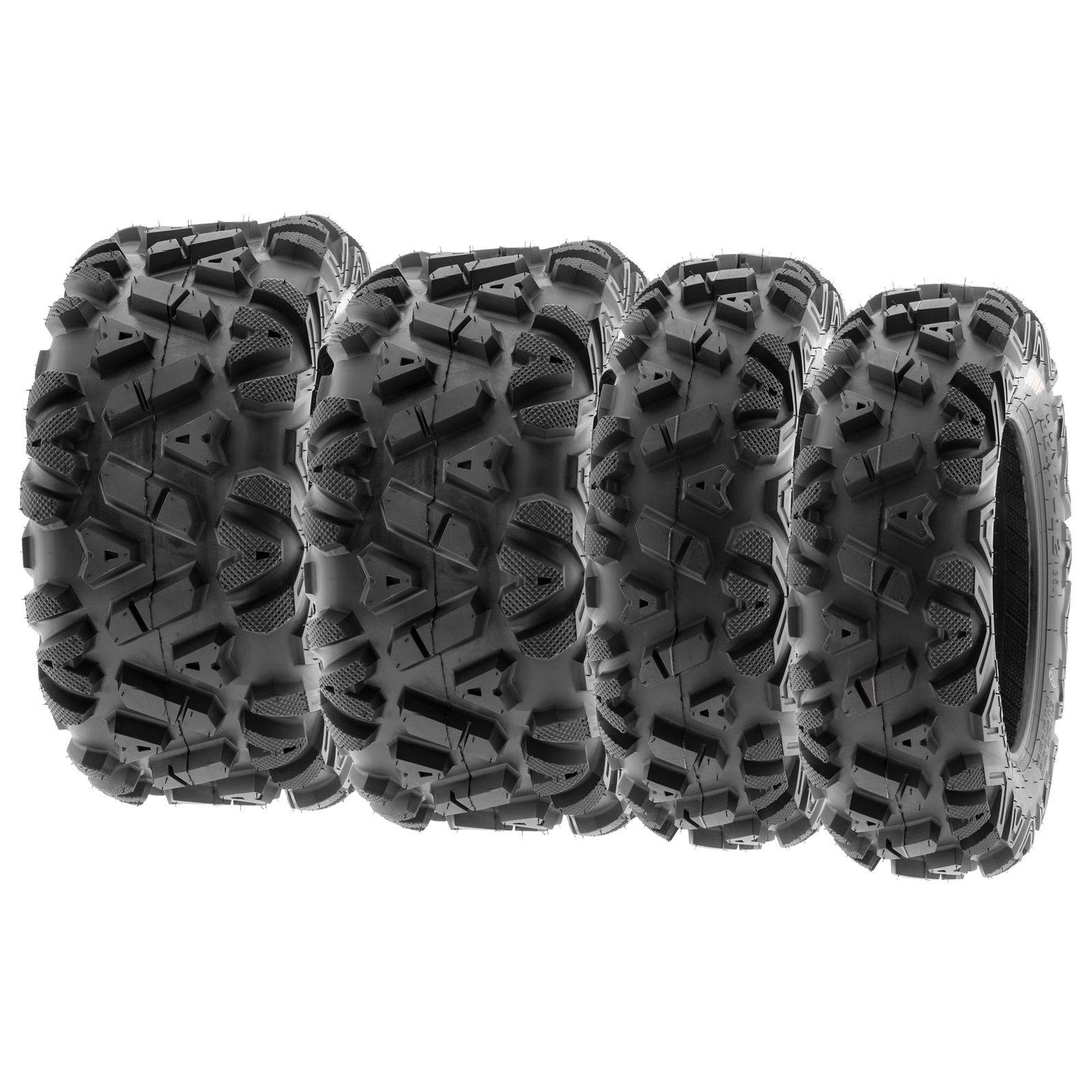 SunF 25x8-12 & 25x10-12 All Terrain ATV Tires A/T  6 PR A033 POWER I [Set of 4]
