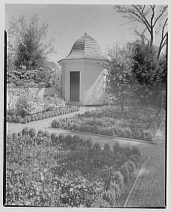 Williamsburg Virginia 1900s Christiana Campbell Tavern Garden Tool House