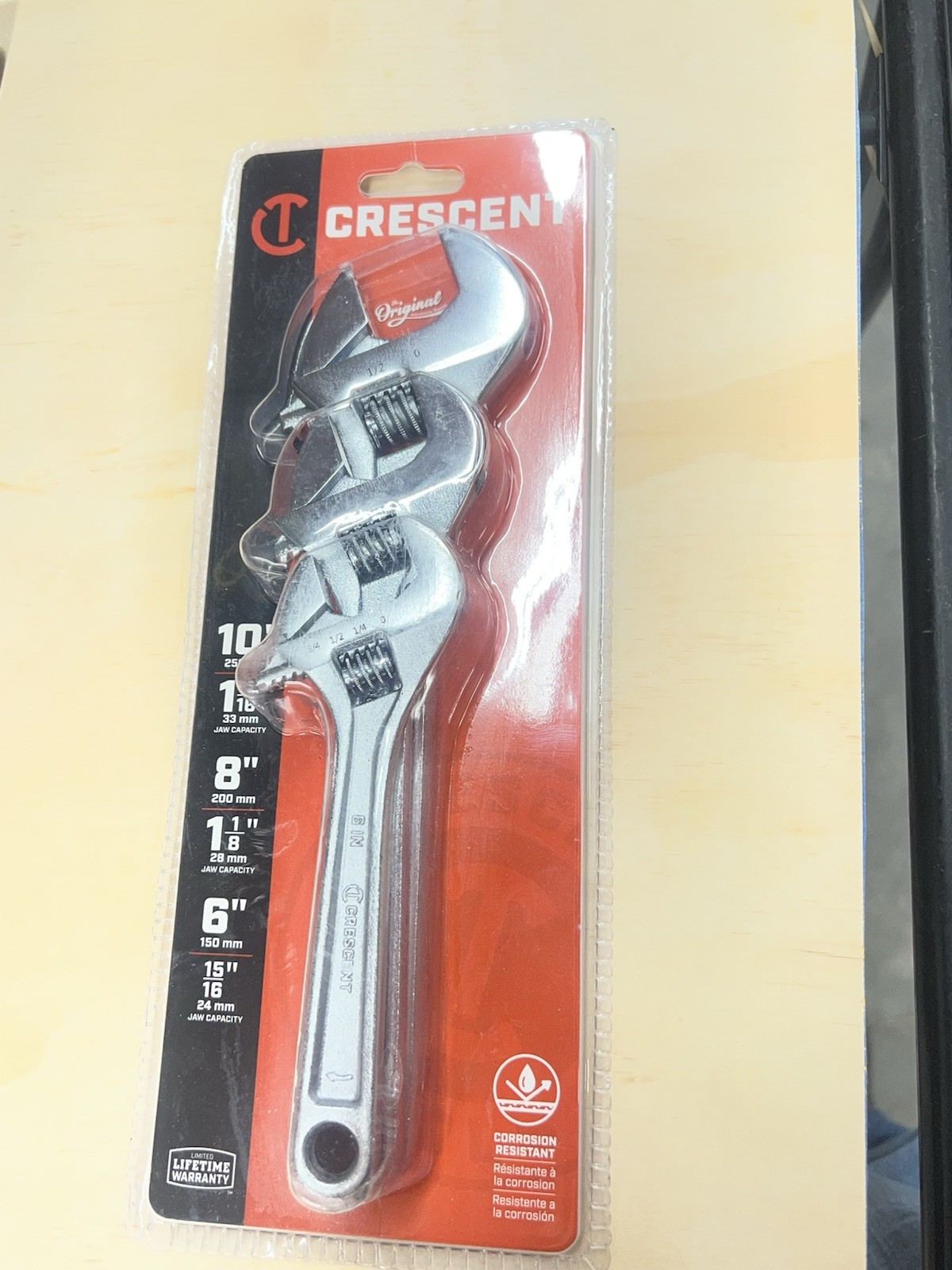 CRESCENT ADJUSTABLE WRENCH SET 3   10\