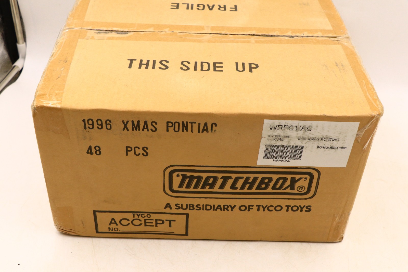 SEALED CASE Of 48 Matchbox 1996 Pontiac Grand Prix PROMO 2500 Made Total