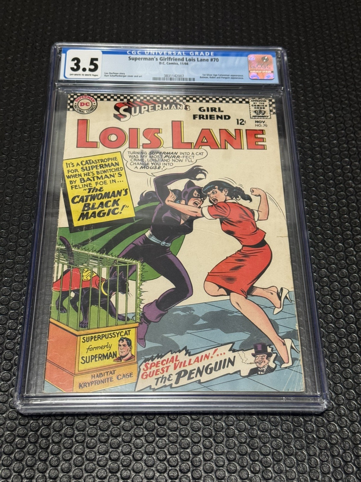 Superman\'s Girlfriend Lois Lane 70 CGC 3.5(DC 1966)1st Silver Age Catwoman Superman\'s Girlfriend Lois Lane 70 CGC 3.5(DC 1966)1st Silver Age Catwoman