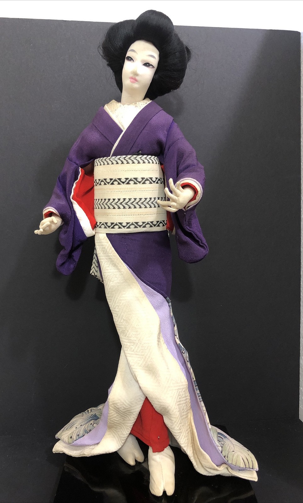 Vintage Japanese Geisha Doll Kimono 18” MCM