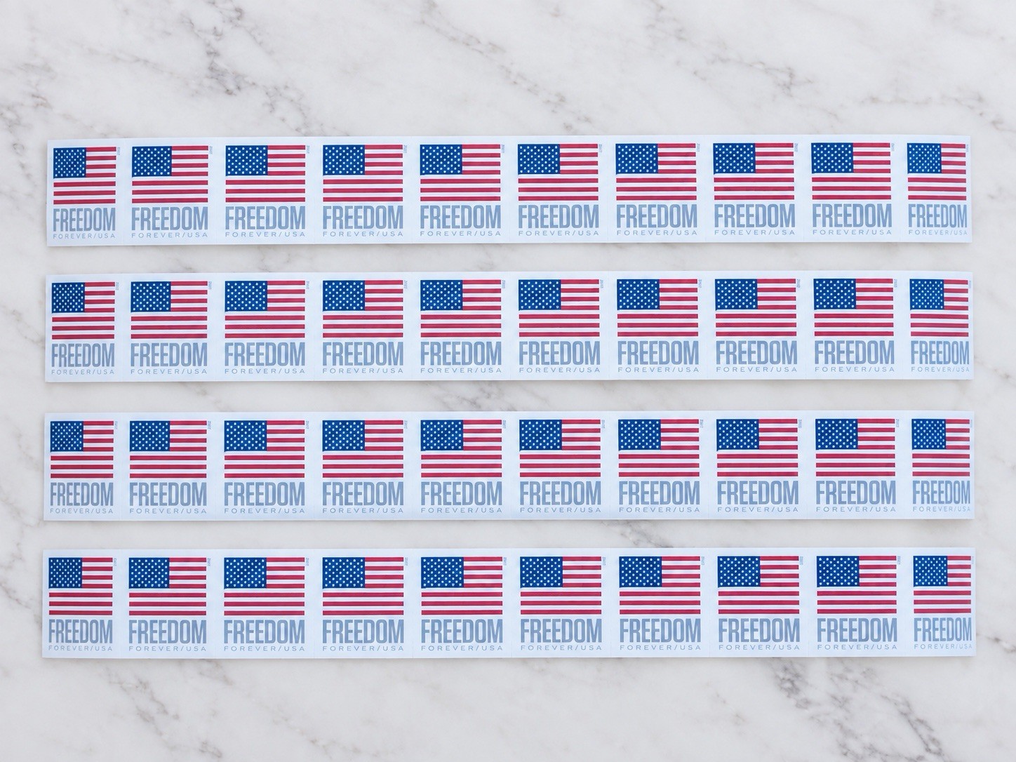 40 US Forever Stamps 