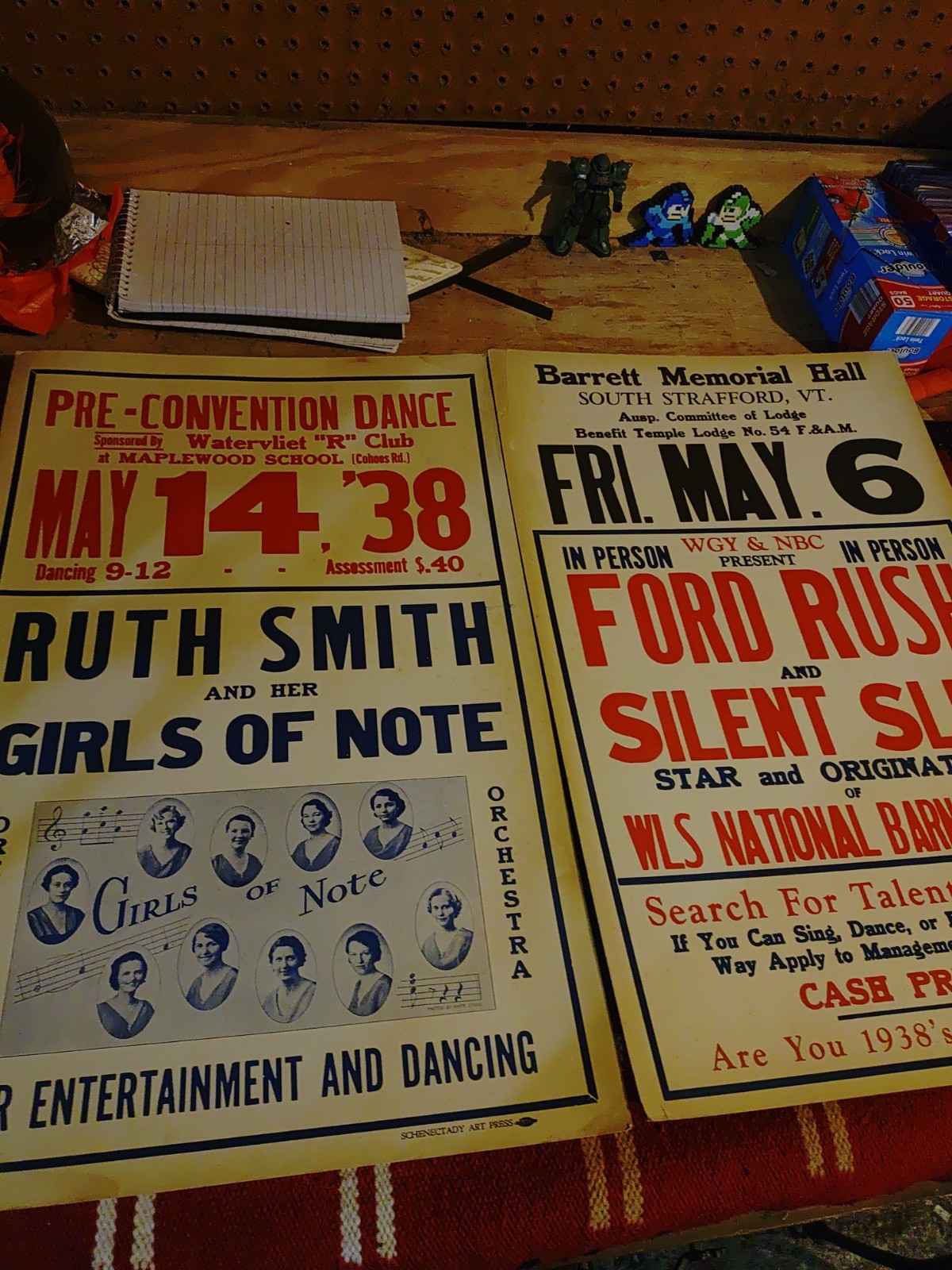 Pair Of Vintage 30s Show Posters Great Condition