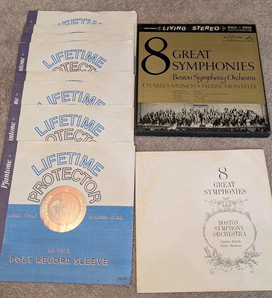 8 Great Symphonies Boston Symphony Orchestra Lsc 6902 Box Set