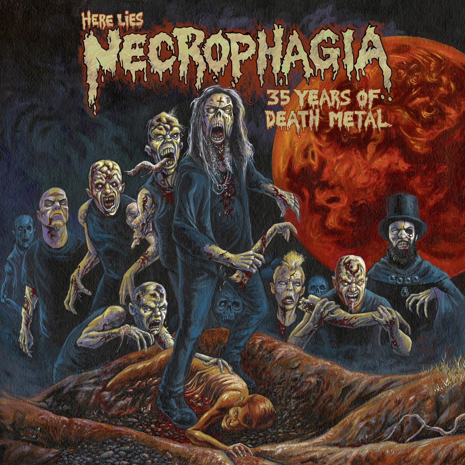 Necrophagia Here Lies Necrophagia: 35 Years of Death Metal (CD) (UK IMPORT) Necrophagia Here Lies Necrophagia: 35 Years of Death Metal (CD) (UK IMPORT)