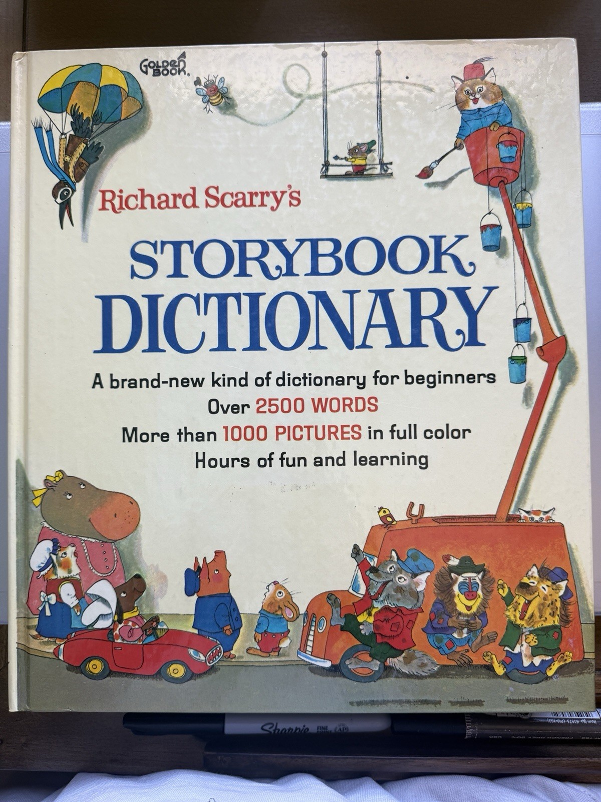 Richard Scarry\'s Storybook Dictionary Vintage Golden Book Hardcover 1966 Richard Scarry\'s Storybook Dictionary Vintage Golden Book Hardcover 1966