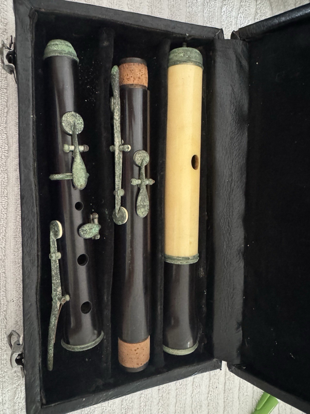Beautiful Antique Grenadilla German Flute Beautiful Antique Grenadilla German Flute