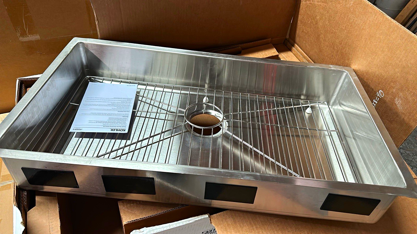 Kohler Strive K-33158-NA Undermount Single Bowl Sink 35.5x18 SS No Holes Kohler Strive K-33158-NA Undermount Single Bowl Sink 35.5x18 SS No Holes